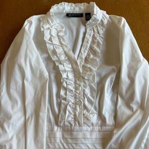 International Concepts L/S Ruffled Blouse